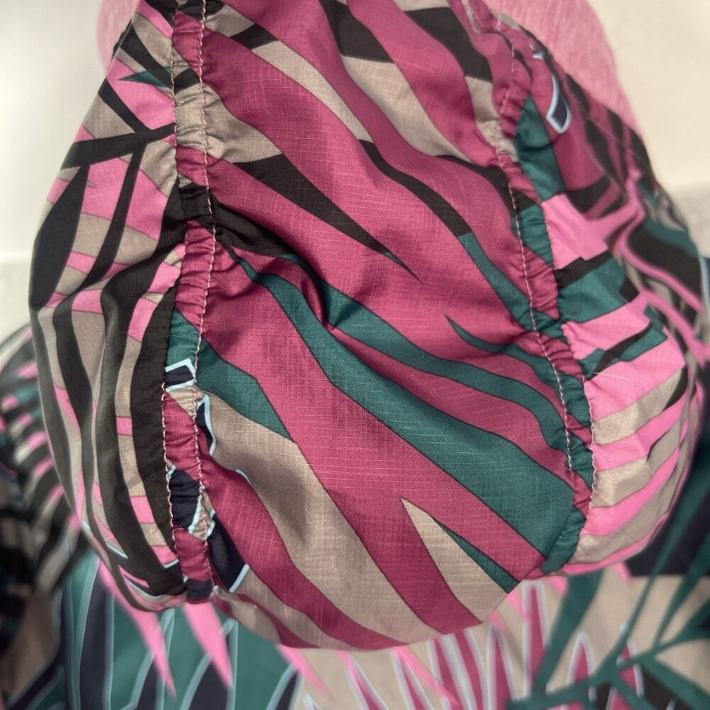 Women's Zoot Dawn Patrol full zip jacket Running Hoodie pink palm M - Picture 12 of 15